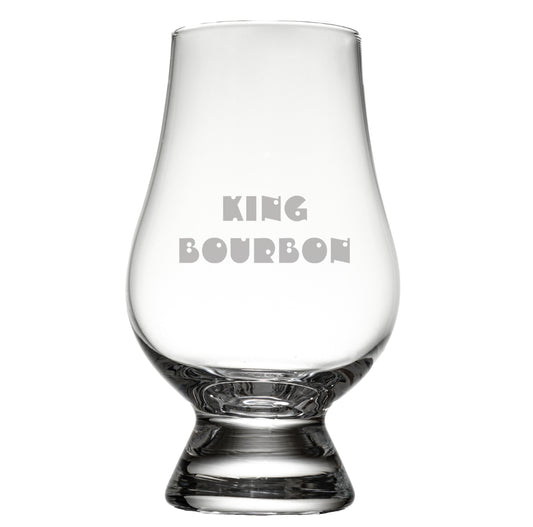 King Bourbon Glencairn whiskey glass